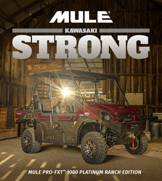 MULE FAMILY: MULE 4010 MULE PRO-FXT RANCH EDITION MULE PRO-MX EPS LE MULE PRO-MX EPS MULE PRO-FXR MULE SX 4X4 XC LE FI SMALL IMAGE